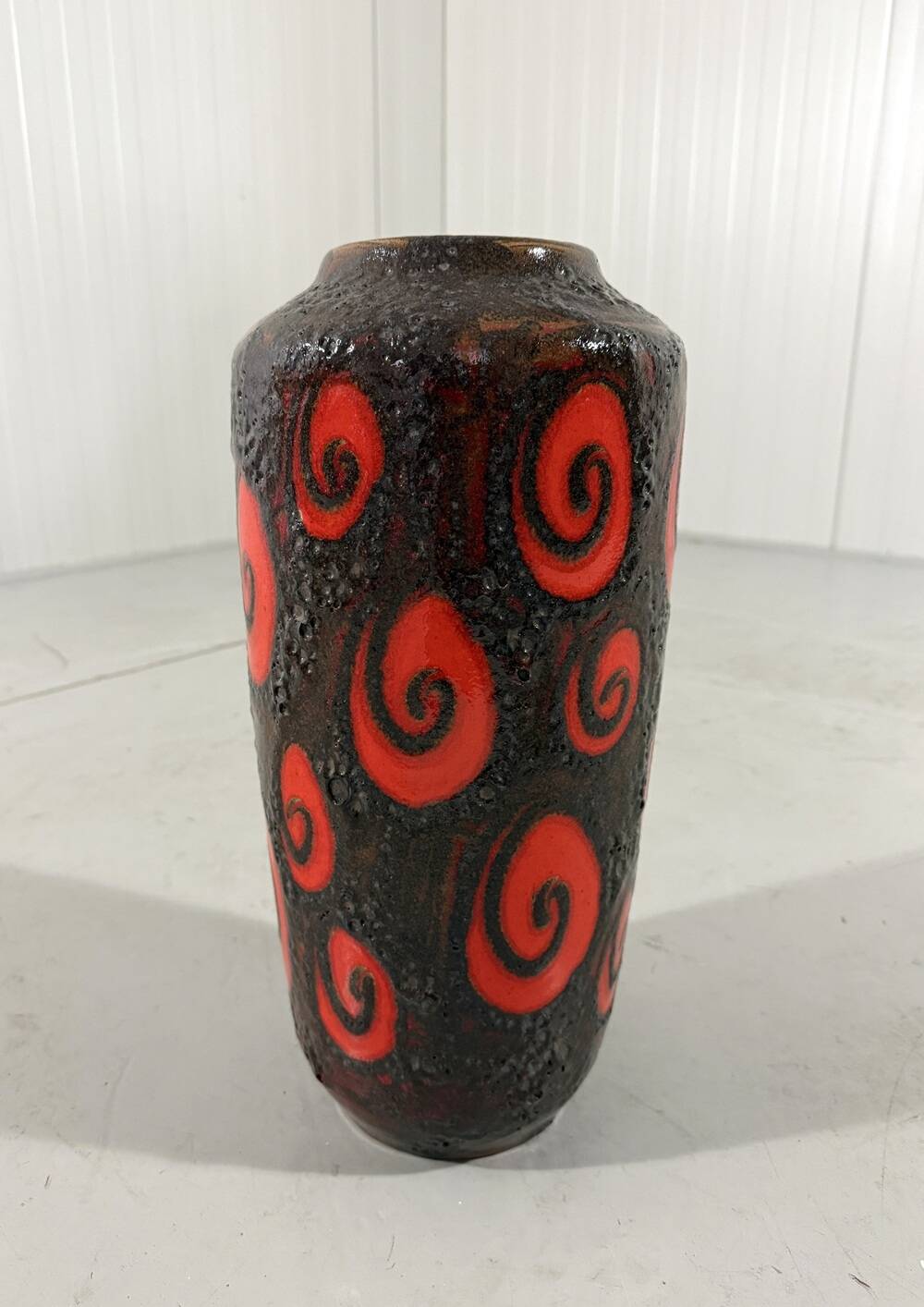 West-Germany pottery vase Fat Lava floor vase 1960’s