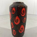 West-Germany pottery vase Fat Lava floor vase 1960’s