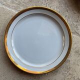 12 assiettes à dessert en porcelaine Saint-Amand