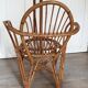 Pair of rattan armchairs