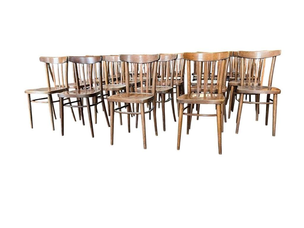 Chaise bistrot vintage en bois / chaise de café / chaise