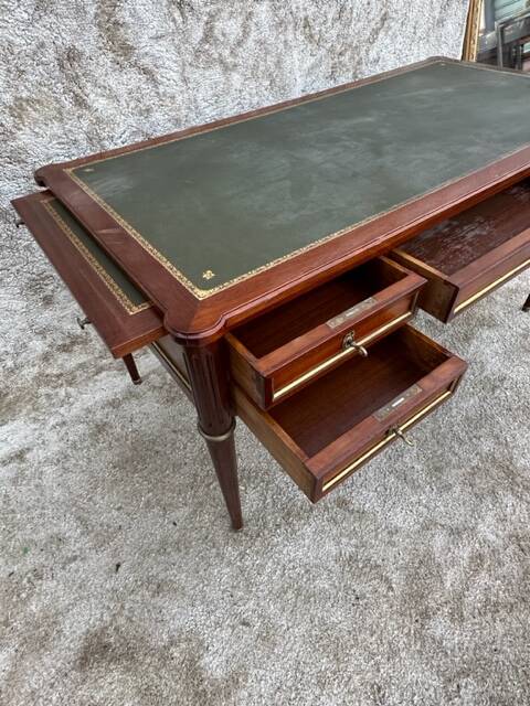 Desk and armchair