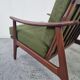 Pair of Scandinavian armchairs in afromosia, 60s