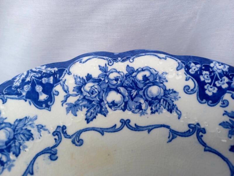 Magnifique ancien service semi porcelaine anglaise Ridgways modèle rose