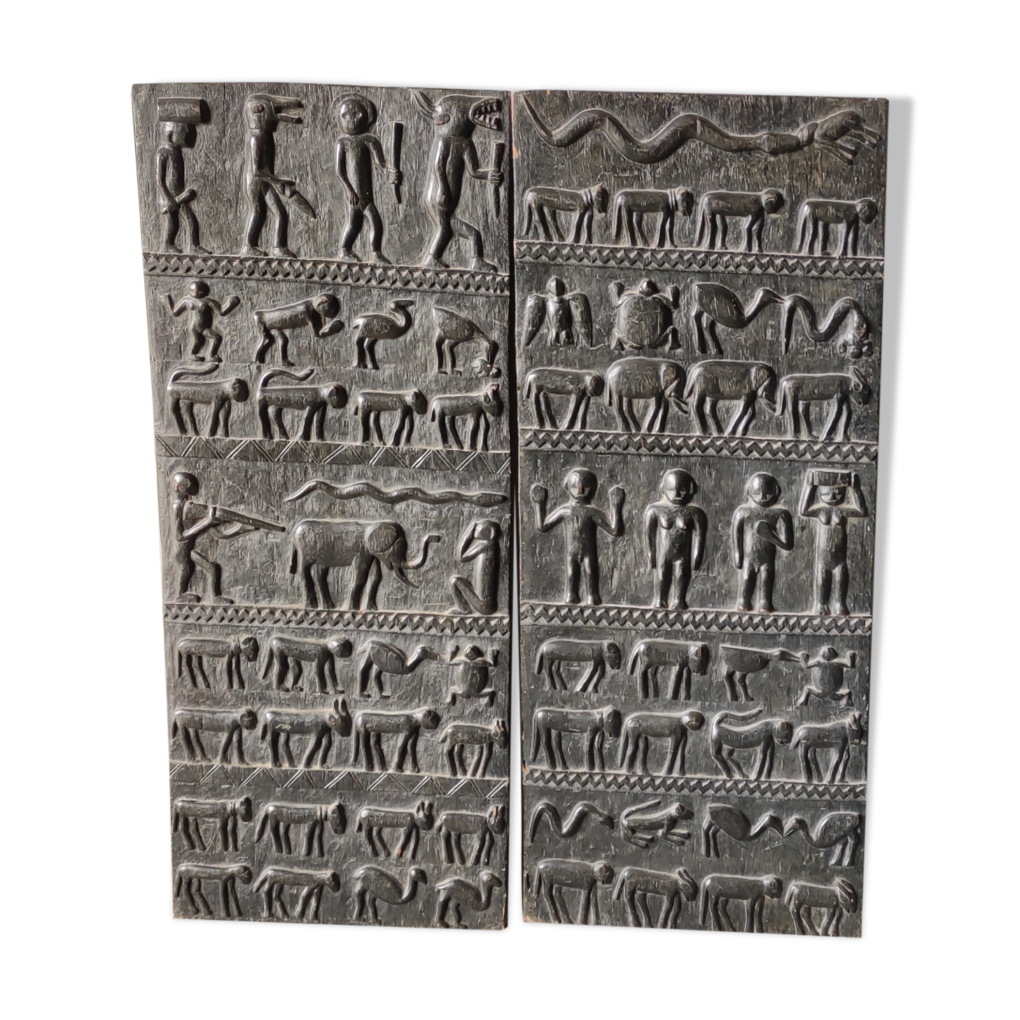 African door pair, ethnic panel