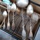 Old Christofle 57-piece shell model cutlery set