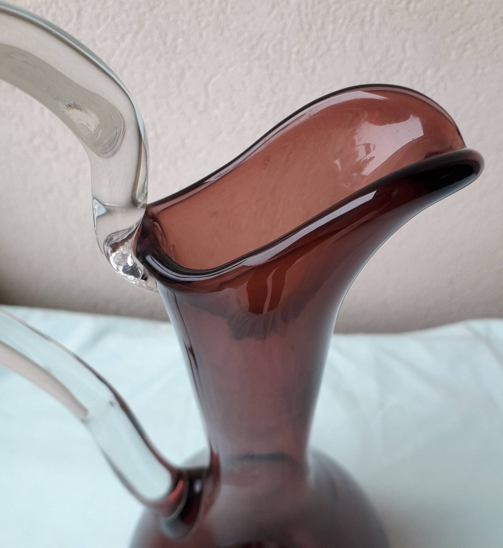 Blown glass jug