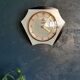 Horloge formica vintage pendule murale silencieuse "DAM electric vert noir"