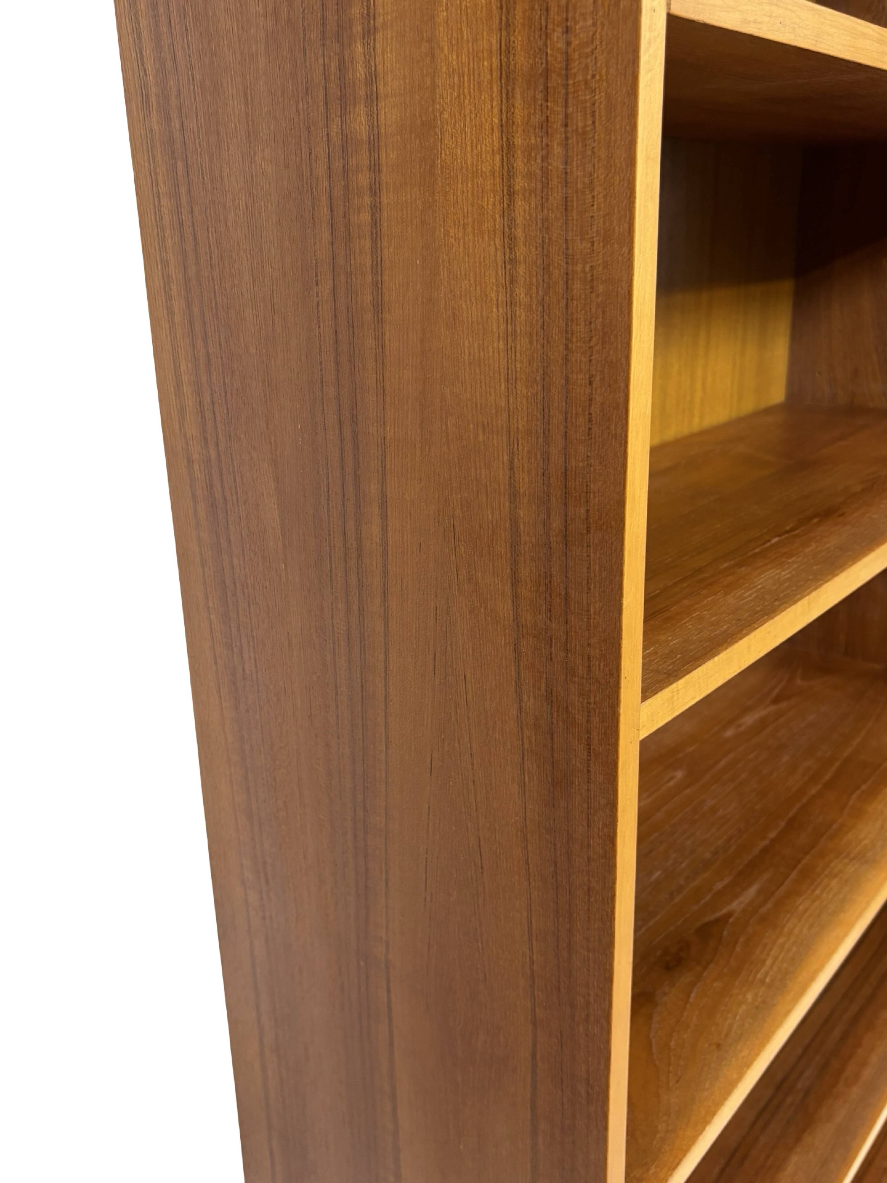 Large vintage teak bookcase, Danish design, 1960s