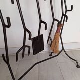 Brutalist fireplace mantel