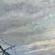 Oil painting on canvas by Luc Verger, boats, 90x60cm.