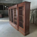 Solid oak library late 19th century around 1890