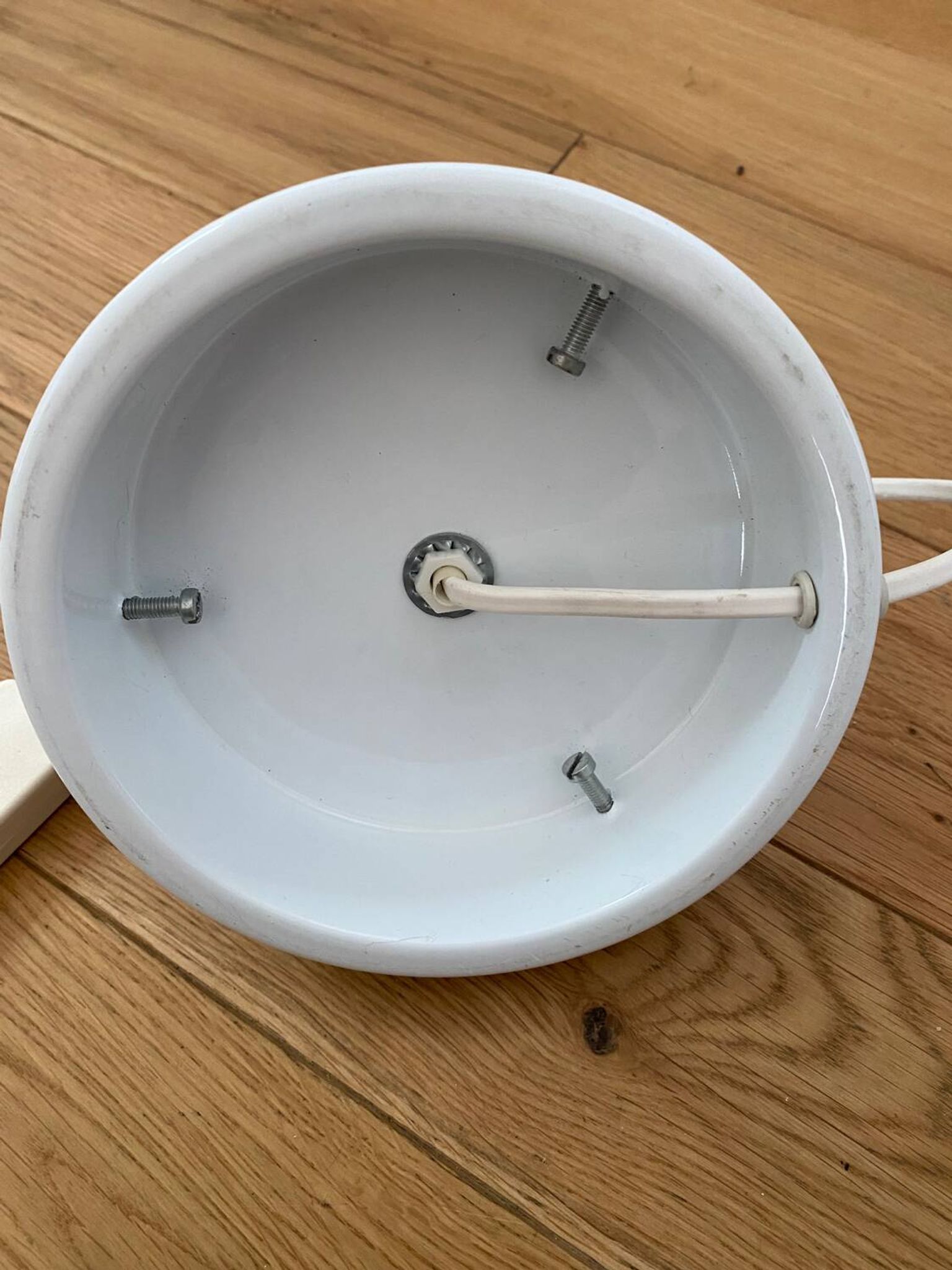 Lampe opaline oeuf era Ben Swildens