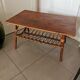 Table basse rotin vintage