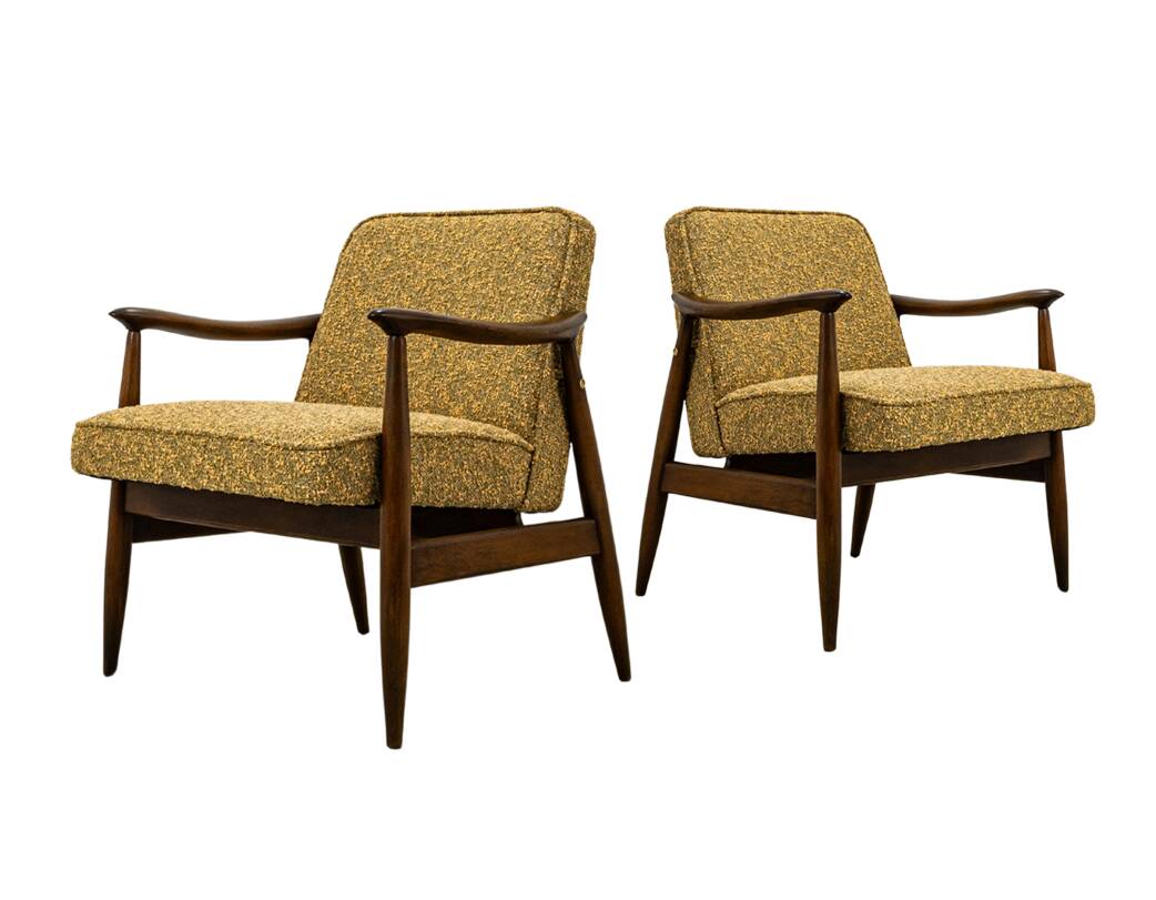 Fauteuils des années 50 GFM-87 par Juliusz Kędziorek, Pologne, années 1960, ensemble de 2