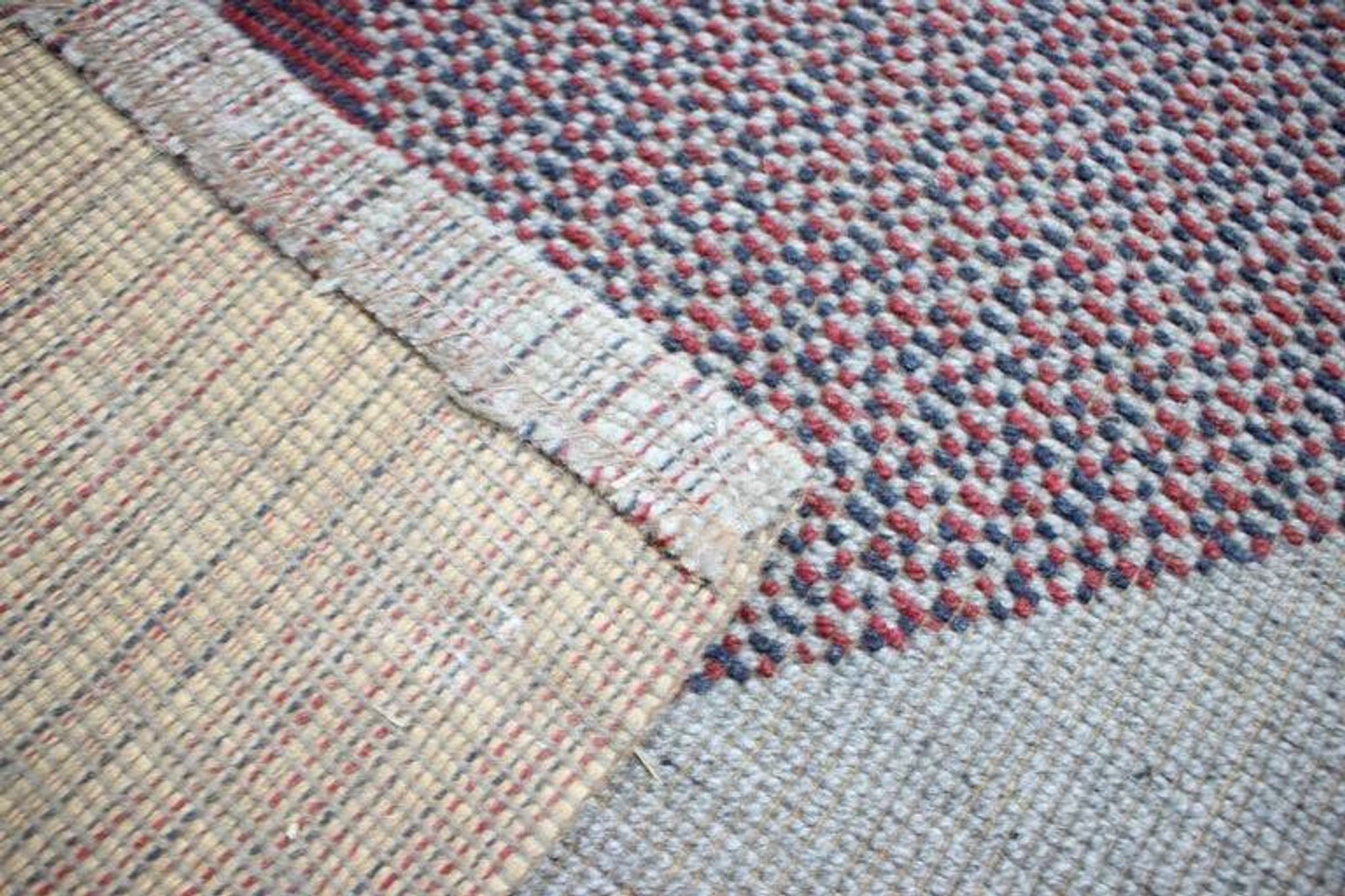 Unique Big Extra Large Abstract Design Geometric Carpet / Rug, 1950s