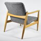 Original restored armchair GFM-64, designer E.Homa, 1960s, grey