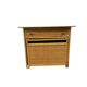 Console vintage en rotin avec tabouret / meuble coiffeuse
