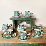 Coffee service Antoine Fazio Vallauris 14 pieces