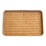 Vintage rattan tray