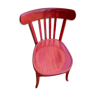 Chaise bistrot rouge patinée Baumann