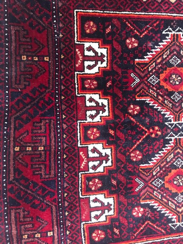 Vintage Afghan handmade rug - 100x183 cm