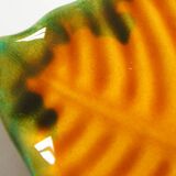 Hélène Ugo ceramic leaf tray, Vallauris