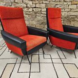 Pair of vintage 70s armchairs