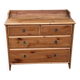 Scandinavian solid wood chest of drawers with 4 drawers from the 90s.