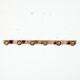 Wall-mounted coat rack with 6 hooks