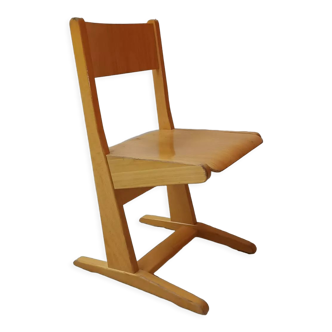 Chaise vintage de bureau d'école enfant casala