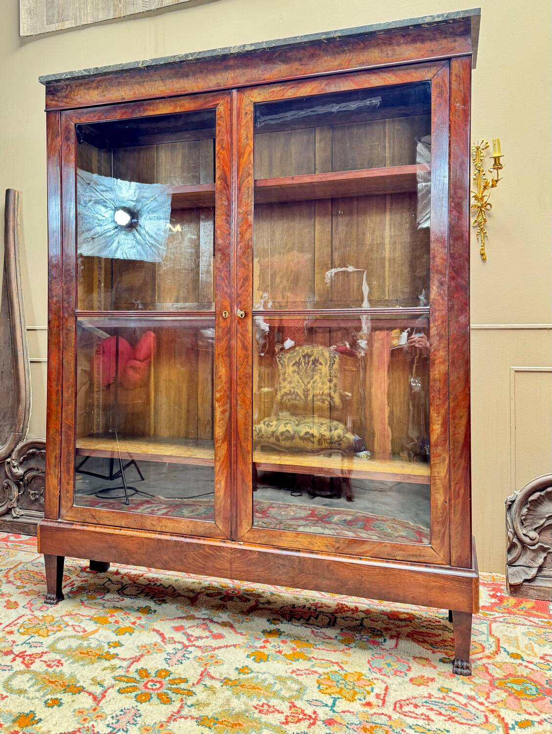 19th Century Restoration Period Mahogany Bookcase