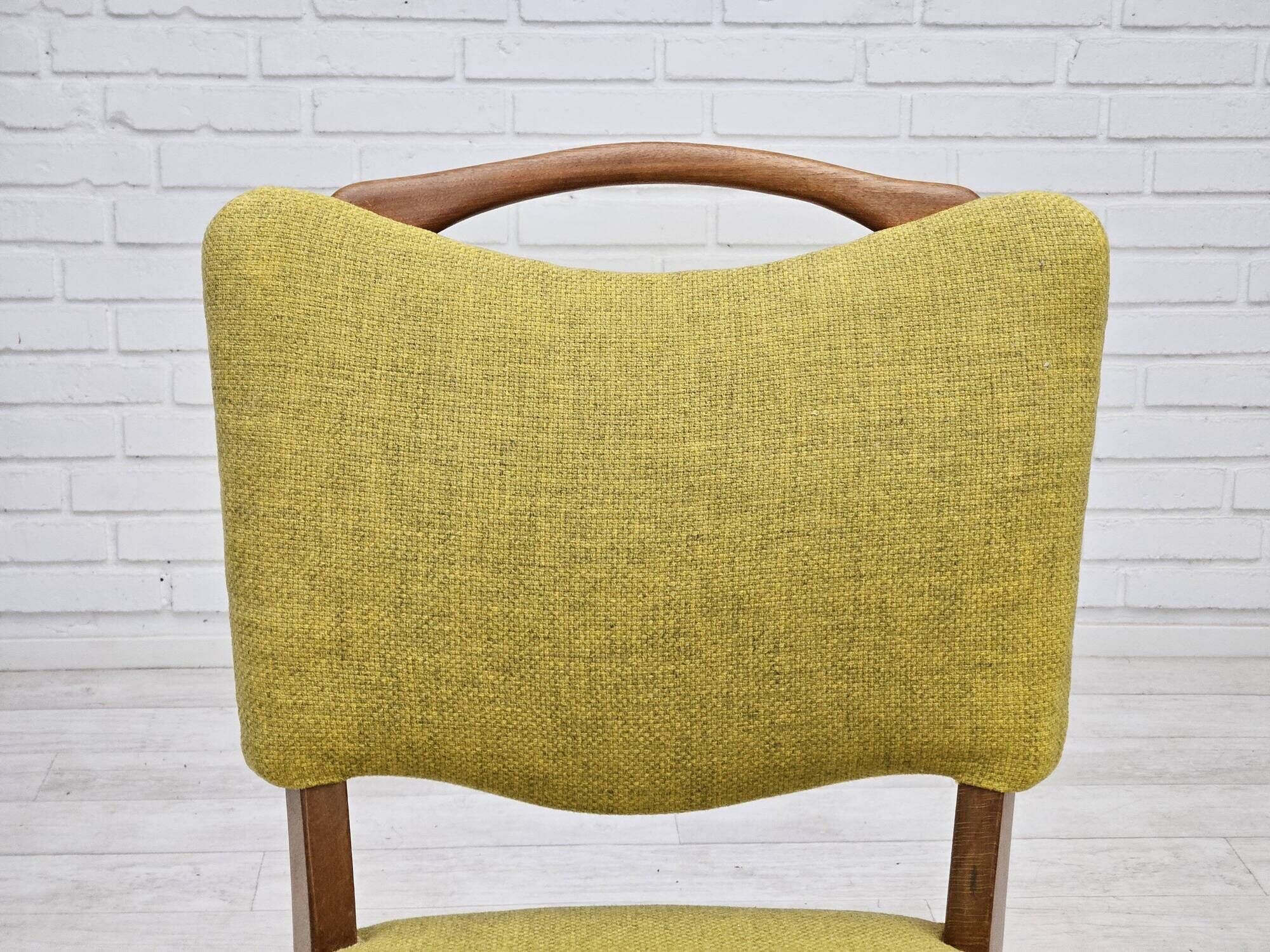 1970s, set of 6 Danish dining chairs by Slagelse Møbelværk, original condition.