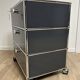 USM Haller rolling cabinet in Anthracite Grey