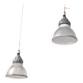 Luminaires suspendus Holophane, 1950, ensemble de 2