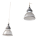 Luminaires suspendus Holophane, 1950, ensemble de 2