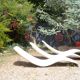 Set de 3 transats"club med" par Charles Zublena