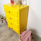 Chiffonnier vintage jaune