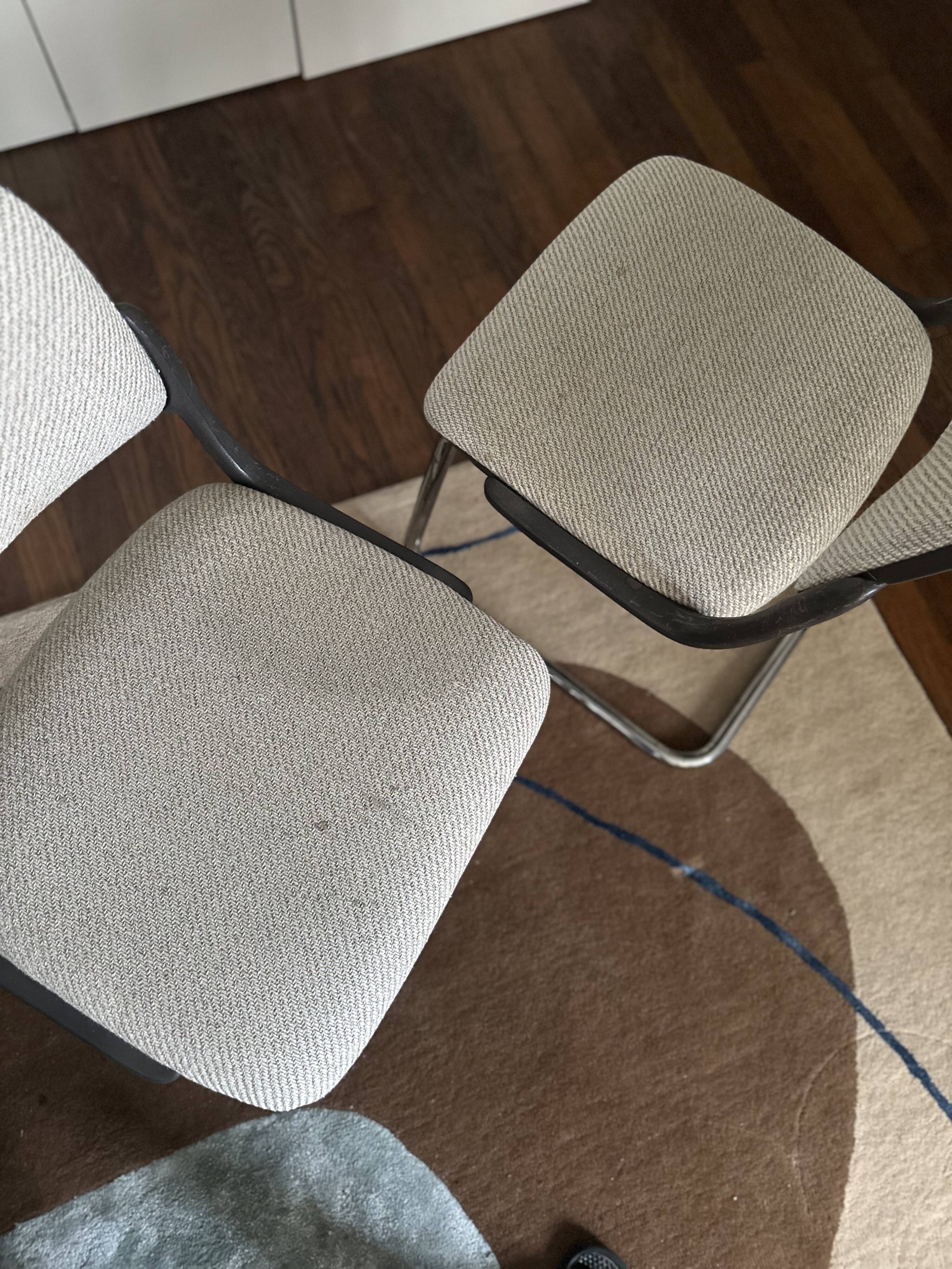 Pair of vintage cantilever chairs Eurosit - Space Age style