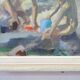 Henry Carlsson, Swedish Modern Composition, 1948, Oil on Canvas, Framed