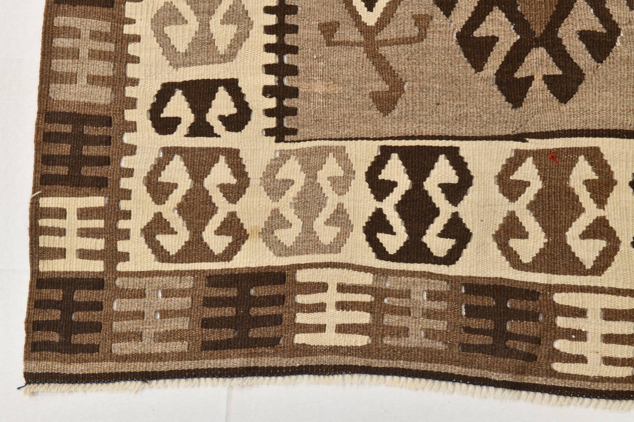 4x6 Kilim Vintage Oushak Area Kilim Rug, 103x192 Cm