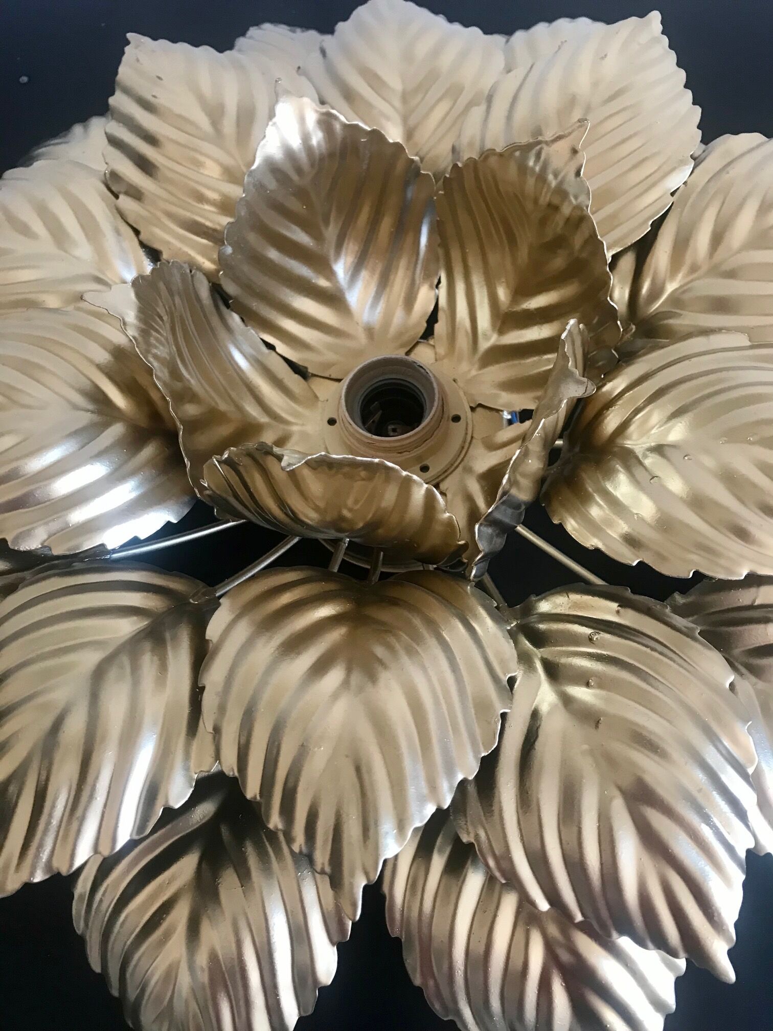 Masca golden flower applique