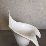 Vintage tulip white lampshade in blown glass Murano