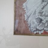 Old portrait painting signed