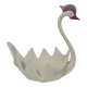 Vintage glass swan catchall from Italy