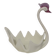Vintage glass swan catchall from Italy