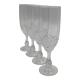 4 Luminarc glass flutes
