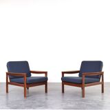 Mid-Century Danish Teak Lounge Chairs by Arne Vodder for Komfort, 1960s, Se