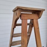 Escabeau ancien en bois années 1930
