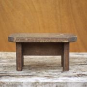 Mini wooden stool, wooden step stool, vintage footrest, plant holder
